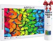 ARTDOT Timanttimaalaussarja Kuva 25 x 50 cm Värikkäitä perhosia hinta ja tiedot | Timanttimaalaukset | hobbyhall.fi