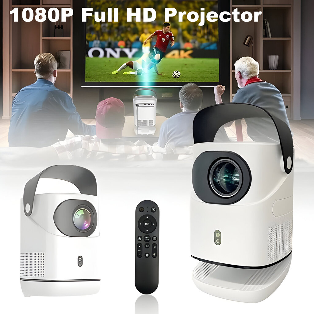 1080P Full HD -projektori säädettävällä korkeudella ja kulmalla LIVMAN TZ-2 hinta ja tiedot | Projektorit | hobbyhall.fi