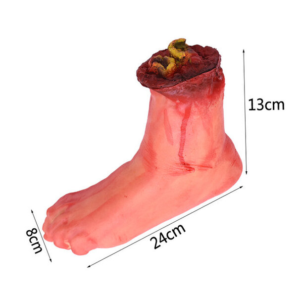 1kpl Halloween-kauhu-rekvisiitta Pelottavat väärennöskäsi Sormi Jalka Jalka Aivot Sydän Verinen Käsi Kummitustalo Halloween-juhlasisustustarvikkeet