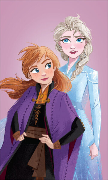 Lasten pyyhe Disney Frozen Purple 30x50cm