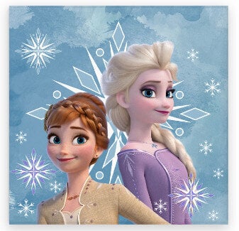 Lasten pyyhe Disney Frozen Snowflake 30x30cm