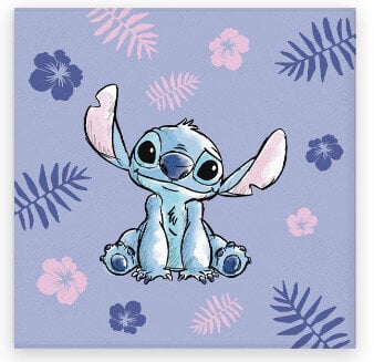 Lasten pyyhe Disney Lilo and Stitch Purple 30x30cm