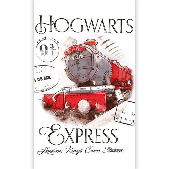 Lasten pyyhe Harry Potter Express 30x50 cm