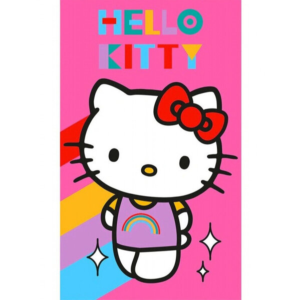 Lasten pyyhe Hello Kitty Rainbow 30x50 cm