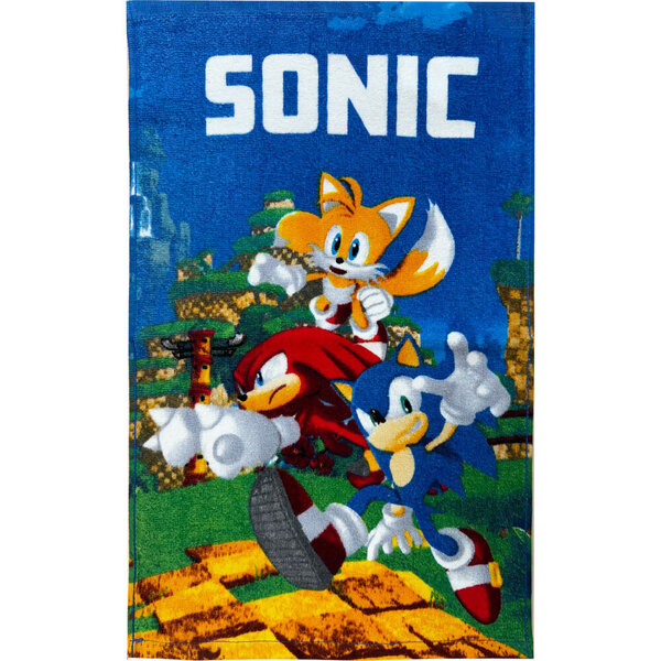 Lasten pyyhe Sonic Speedy hedgehog 30x50 cm