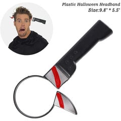 Halloween-asu Pelottava Ase Päänauhat Kumi Veitsi Kirves Cleaver ja Saksinen Kauhukruunu Teinimiehille Halloween-sisustus hinta ja tiedot | Koristeet ja tarrat | hobbyhall.fi