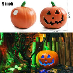 Halloween Pumpkin Led Light Lamppu Luova Lyhty Koriste Vilkkuva Valo Gypsophila Ghost Festival Pue Hehkuva hinta ja tiedot | Koristeet ja tarrat | hobbyhall.fi