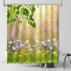 Suihkuverho Värikäs 180x180 cm hinta ja tiedot | Kylpyhuoneen sisustus | hobbyhall.fi