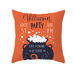 Kodinsisustus Halloween Bat Ghost Pumpkin Print Tyynyliina Horror Party Polyesteri Tyynynpäällinen 45x45cm Funda de almohada hinta ja tiedot | Koristeet ja tarrat | hobbyhall.fi