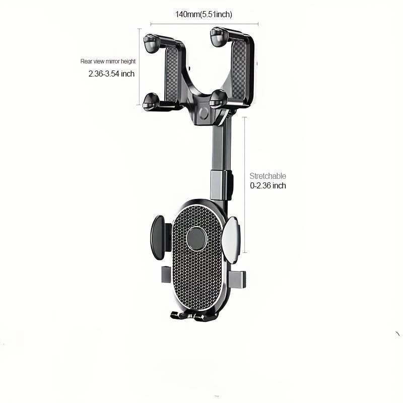 Autopuhelinteline, autonavigaattorin taustapeiliteline, kiinteä puhelinpidike, monitoiminen, 360 astetta kääntyvä hinta ja tiedot | Puhelintelineet | hobbyhall.fi