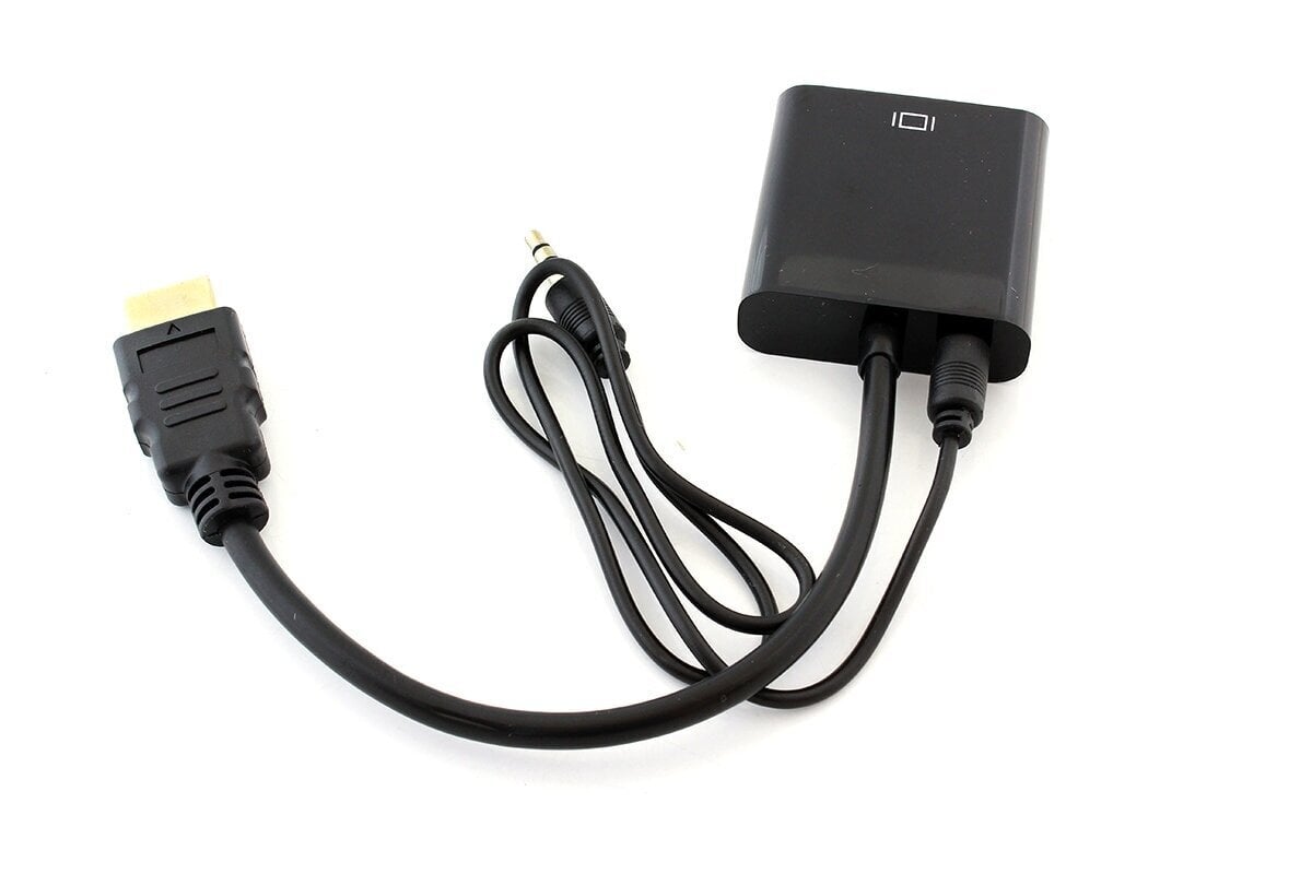 HDMI - VGA + Audio 3.5mm adapteri hinta ja tiedot | Adapterit | hobbyhall.fi