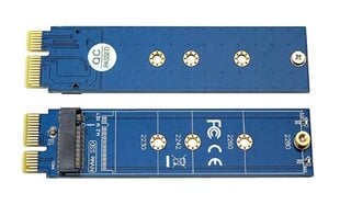 PCI-e x1 M.2 NVMe SSD-sovitin M.2:een hinta ja tiedot | Adapterit | hobbyhall.fi