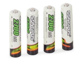 Ladattavat AAA-kennot Songpus AAA R3 2700mah 4kpl hinta ja tiedot | Paristot | hobbyhall.fi