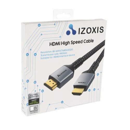 HDMI-HDMI-kaapeli 2m Izoxis hinta ja tiedot | Kaapelit ja adapterit | hobbyhall.fi