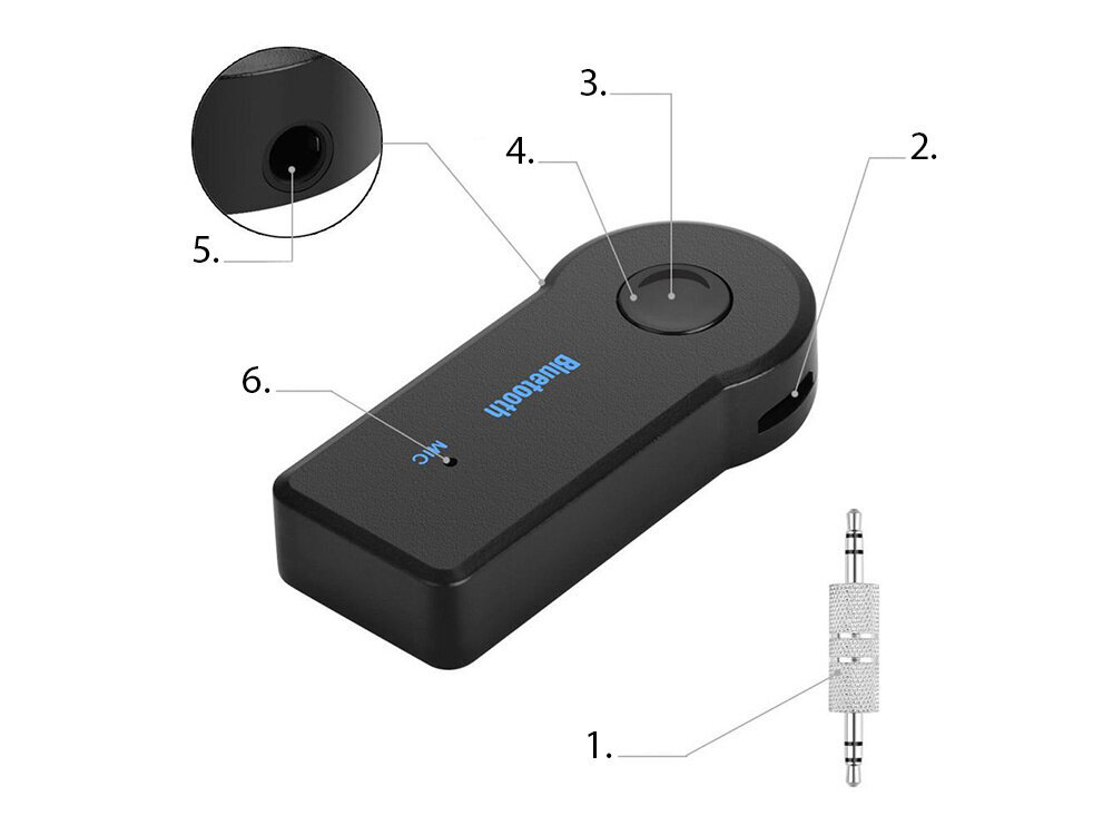 Sovitin auton Bluetooth AUX 3.5mm hinta ja tiedot | Lisätarvikkeet autoiluun | hobbyhall.fi