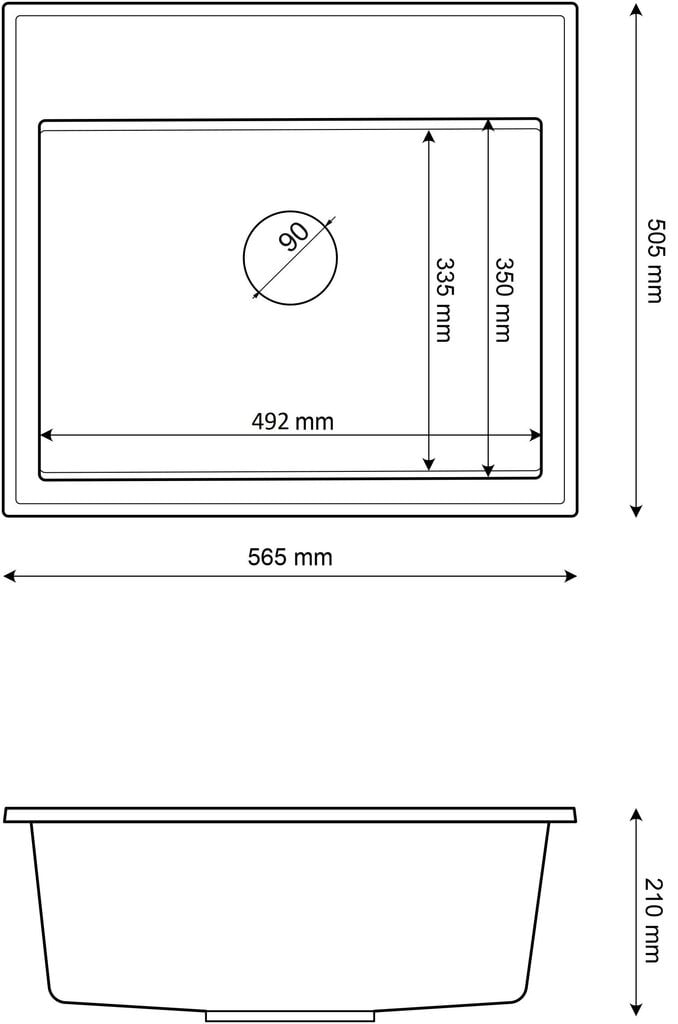 Graniittiallas, sifoni ja keittiöhana Foxal musta hinta ja tiedot | Keittiöaltaat | hobbyhall.fi