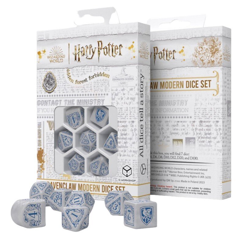 Noppasarja Q-Workshop Harry Potter Korpinkynnellä, pussilla, sininen hinta ja tiedot | Lautapelit ja älypelit | hobbyhall.fi