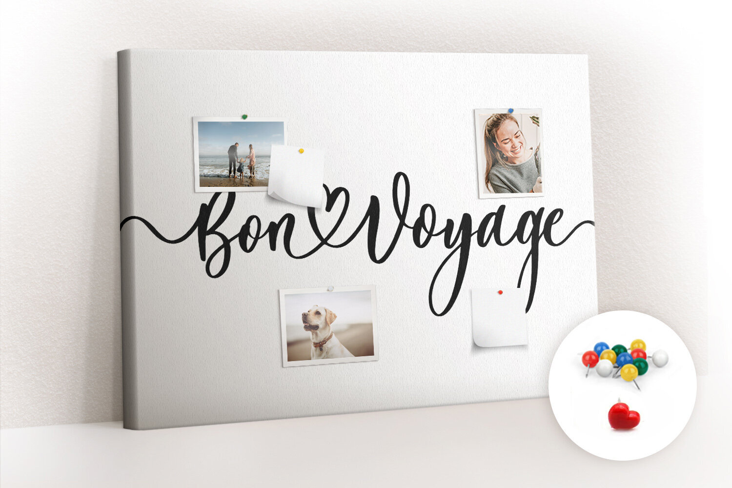 Pintataulu, jossa merkintä bon Voyage, 100x70 cm hinta ja tiedot | Toimistotarvikkeet | hobbyhall.fi