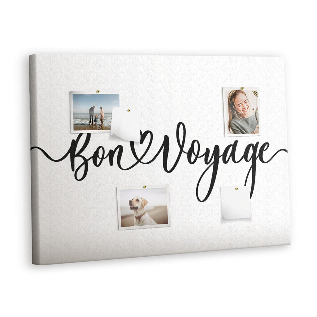 Pintataulu, jossa merkintä bon Voyage, 100x70 cm hinta ja tiedot | Toimistotarvikkeet | hobbyhall.fi