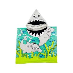 Lasten poncho, hupullinen pyyhe, Shark hinta ja tiedot | Pyyhkeet | hobbyhall.fi