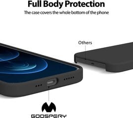 Kotelo Mercury Silicone Kotelo Apple iPhone 16 Plus musta hinta ja tiedot | Puhelimen kuoret ja kotelot | hobbyhall.fi