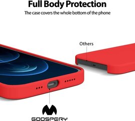 Kotelo Mercury Silicone Kotelo Apple iPhone 16 Plus punainen hinta ja tiedot | Puhelimen kuoret ja kotelot | hobbyhall.fi