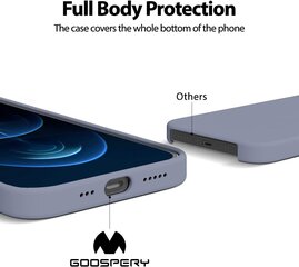 Kotelo Mercury Silicone Kotelo Apple iPhone 16 Pro laventelin harmaa hinta ja tiedot | Puhelimen kuoret ja kotelot | hobbyhall.fi