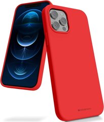 Kotelo Mercury Silicone Kotelo Apple iPhone 16 Pro Max punainen hinta ja tiedot | Puhelimen kuoret ja kotelot | hobbyhall.fi