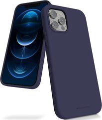 Kotelo Mercury Silicone Kotelo Apple iPhone 16 Pro Max tummansininen hinta ja tiedot | Puhelimen kuoret ja kotelot | hobbyhall.fi