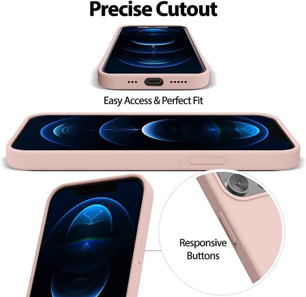 Kotelo Mercury Silicone Kotelo Apple iPhone 16 Pro vaaleanpunainen hiekka hinta ja tiedot | Puhelimen kuoret ja kotelot | hobbyhall.fi