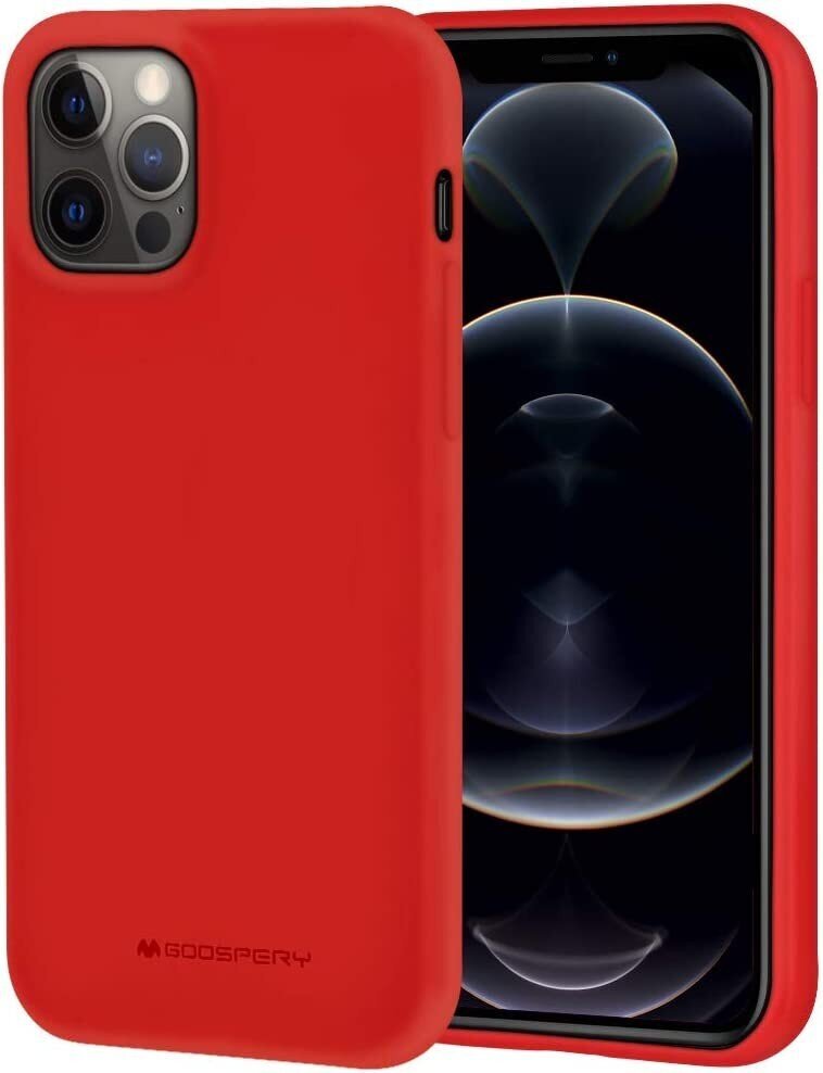 Kotelo Mercury Soft Jelly Kotelo Apple iPhone 16 punainen hinta ja tiedot | Puhelimen kuoret ja kotelot | hobbyhall.fi