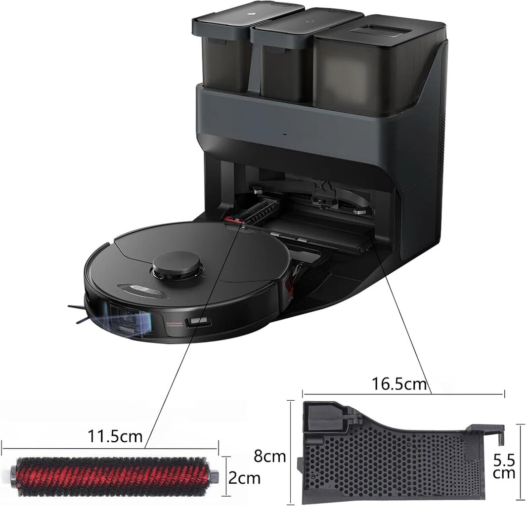 Huoltoharja- ja vesisuodatinkokoonpanon tarvikkeet, jotka ovat yhteensopivia Roborock S7 Pro Ultran, S7 Maxv Ultran täysautomaattisen tyhjennyspesun kanssa hinta ja tiedot | Pölynimureiden lisätarvikkeet | hobbyhall.fi