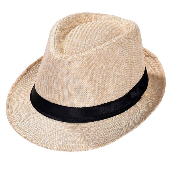 Imixlot Fashion Retro Miesten Jazz Cap Kevät Kesä Bowler Outdoor Straw Cowboy Hat Classic Version Chapeau Hatut