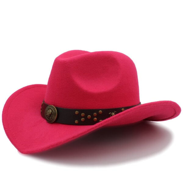 Miesten Villa Chapeu Länsi Cowboy Hattu Talvi Syksy Gentleman Jazz Cowgirl Sombrero Hombre Steampunk Lippalakki Koko 56 58cm