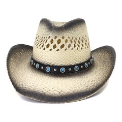 Summer Sun Cowboy Olkihattu Western Naiset Tyttö Vaaleanpunainen Tiara Cowgirl Hattu Käsintehty juhlapukujuhlahattu Panama Beach Cap hinta ja tiedot | Miesten hatut, huivit ja käsineet | hobbyhall.fi