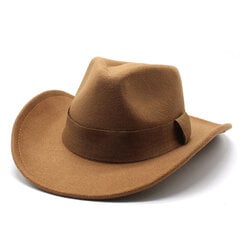 Muoti Retro Miehet Naiset Villa Länsi Cowboy Hattu Leveälierinen Pop Party Jazz Sombrero Lippalakki Huopa Kirkkohattu Talvi hinta ja tiedot | Miesten hatut, huivit ja käsineet | hobbyhall.fi