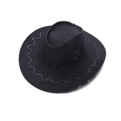 Naisten länsimainen cowboyhattu kesä herrasmiesten ratsastusmetsästykseen Cowgirl jazzlippis muoti mokkanahka matka Leveälieriset aurinkolakit hinta ja tiedot | Miesten hatut, huivit ja käsineet | hobbyhall.fi