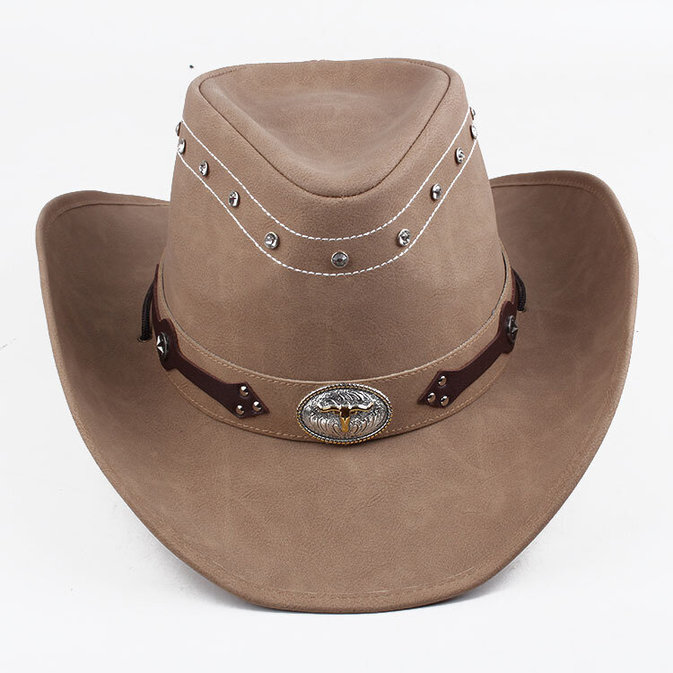 Cowboy hattu syksy talvi lehmäkuvio Fedora hattu kaksipuolinen paksuuntunut curling härän pää logo unisex jazz hinta ja tiedot | Miesten hatut, huivit ja käsineet | hobbyhall.fi