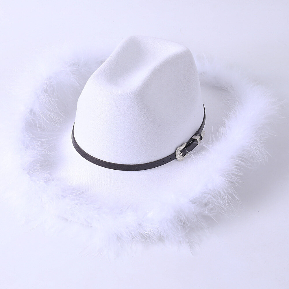 Cowboy hattu syksy ja talvi paksu fedora hattu yksivärinen punainen kihara härän pää logo unisex jazz hinta ja tiedot | Miesten hatut, huivit ja käsineet | hobbyhall.fi