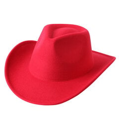 Cowboy-hattu eurooppalaiseen ja amerikkalaiseen tyyliin iso cowboy-hattu yksivärinen huopahattu miehille ja naisille isolierinen ulkosilinterihattu hinta ja tiedot | Miesten hatut, huivit ja käsineet | hobbyhall.fi