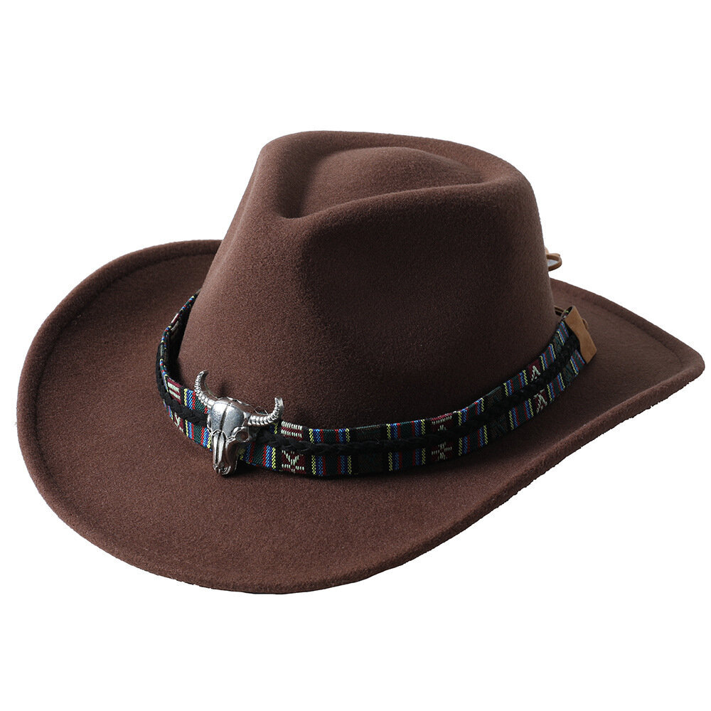 Cowboy-hattu erilaisia ​​lisävarusteita cowboy-hattu yksivärinen huopahattu miehille ja naisille ulkona hattu ratsastajahattu hinta ja tiedot | Miesten hatut, huivit ja käsineet | hobbyhall.fi