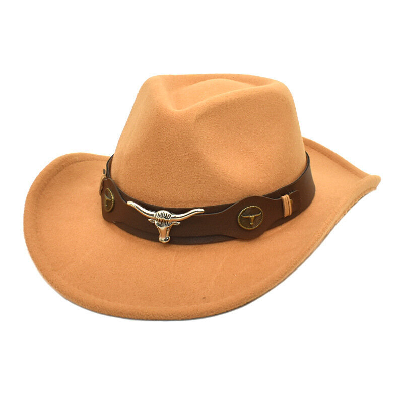 Miesten länsimainen Cowboy-hattu Naisten miesten rullareunainen Cowgirl Fedora -hattu ja nahkainen Fedora-hattu Toca Toca Knight Hat hinta ja tiedot | Miesten hatut, huivit ja käsineet | hobbyhall.fi