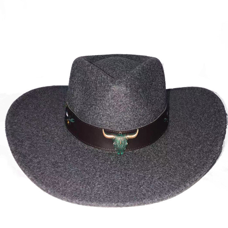 Cowboy-hattu härän pää kirjonta asusteet jazz-hattu unisex-hattu naisten fedora-hattu jazz-hattu ritarihattu iso kansakunta hinta ja tiedot | Miesten hatut, huivit ja käsineet | hobbyhall.fi