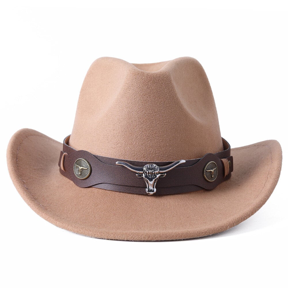 Cowboy hattu lehmän pään asusteet cowboy hattu yksivärinen huopahattu miehille ja naisille isolierinen ulkohattu ritarihattu hinta ja tiedot | Miesten hatut, huivit ja käsineet | hobbyhall.fi