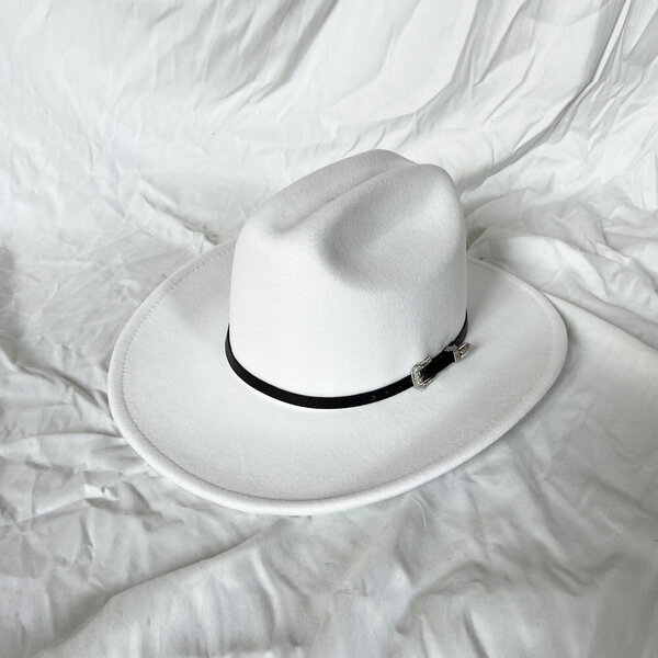 Vintage Western Cowboy -hattu Miesten Gentleman Lady Jazz Cowgirl Nahkaisella Leveälierisellä Cloche Church Sombrero Hombre Lippalakit