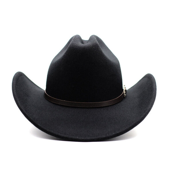 Vintage Western Cowboy -hattu Miesten Gentleman Lady Jazz Cowgirl Nahkaisella Leveälierisellä Cloche Church Sombrero Hombre Lippalakit