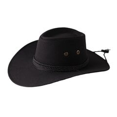 Vintage Western Cowboy Hat Yksivärinen pesuallashattu leveäreunainen jazzhattu ulkona aurinkosuoja retkeilyyn telttaratsastamiseen hinta ja tiedot | Miesten hatut, huivit ja käsineet | hobbyhall.fi