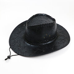 Ylelliset Cowboy-hatut naisille Miehille Huopahattu Summer Cool nahkahattu Big Brim Naisten Retro Vintage cowpock-hattu aikuisten jazzlippis hinta ja tiedot | Miesten hatut, huivit ja käsineet | hobbyhall.fi