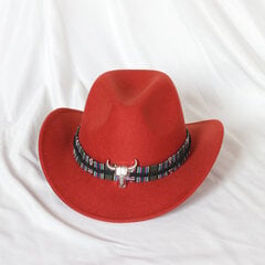 Mintunvihreä Western Cowboy Hat Naisten miesten poimutettu cowboy Tyttö Fedora nahkaisella Fedora Toca Toca Ritarihattu hinta ja tiedot | Miesten hatut, huivit ja käsineet | hobbyhall.fi