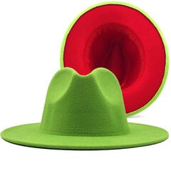 Unisex kaksisävyiset leveälieriset Fedora-hatut naiset vintage länsimainen Cowboy-hattu Classic Miehet Brittiläinen Jazz-lippis Muoti Panama Lippikset hinta ja tiedot | Miesten hatut, huivit ja käsineet | hobbyhall.fi